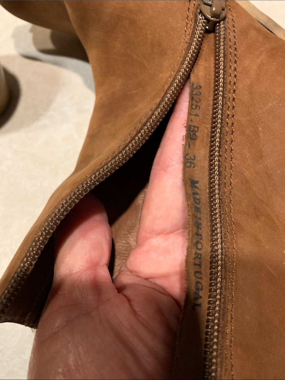 Bronx Brown Suede Heeled Ankle Boots It says a 36 which says it is a 6 - Picture 5 of 10